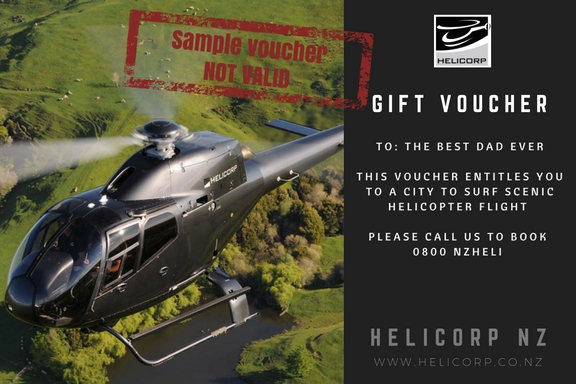 Father's Day vouchers for Helicorp